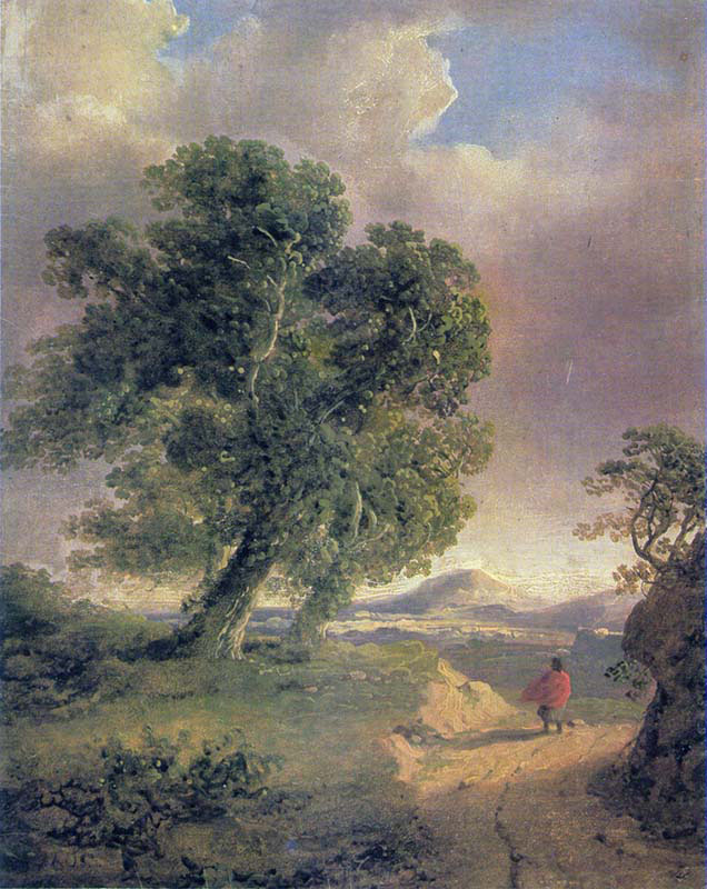 Windy Landscape with Figure